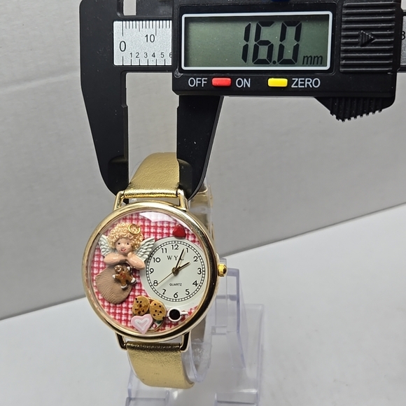 Womens WYL Whimsical Gifts Picnic Cookies Angel Watch Handmade New Battery - Picture 5 of 11